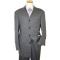 Steve Harvey Collection Grey With Lavender Windowpane Super 120's Merino Wool Vested Suit